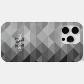 Grijze driehoek geometrische vierkantspatroon Mono Case-Mate iPhone Case (Achterkant (horizontaal))