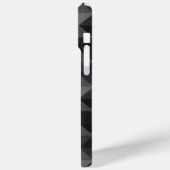 Grijze driehoek geometrische vierkantspatroon Mono Case-Mate iPhone Case (Achterkant / Links)