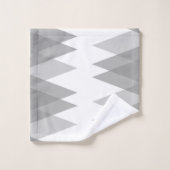 Grijze driehoeken bad handdoek (Wasdoekje)
