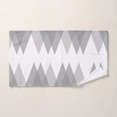 Grijze driehoeken bad handdoek (Handdoek)