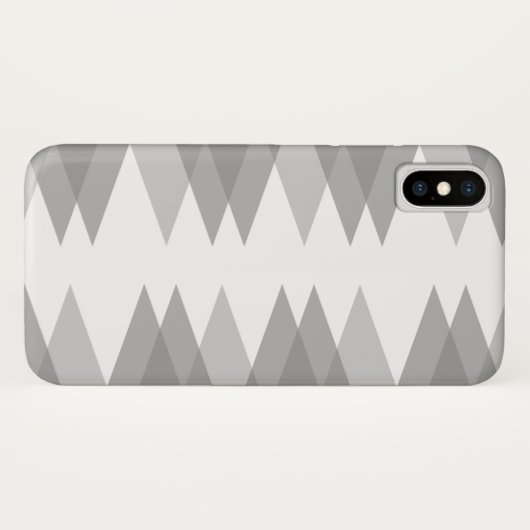 Grijze driehoeken Case-Mate iPhone case (Achterkant (horizontaal))