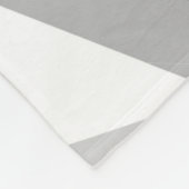 Grijze driehoeken fleece deken (Hoek)