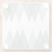 Grijze driehoeken glazen onderzetter (Achterkant)