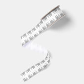 Grijze driehoeken grosgrain lint (Achterkant)