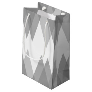 Grijze driehoeken klein cadeauzakje