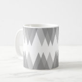 Grijze driehoeken koffiemok (Voorkant links)
