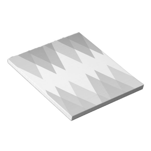Grijze driehoeken notitieblok (Schuin)