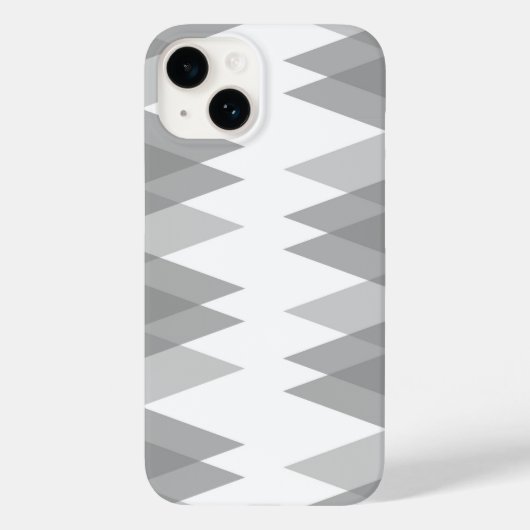 Grijze driehoeken patroon Case-Mate iPhone case (Achterkant)