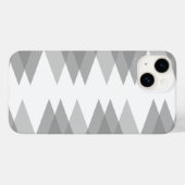 Grijze driehoeken patroon Case-Mate iPhone case (Achterkant (horizontaal))