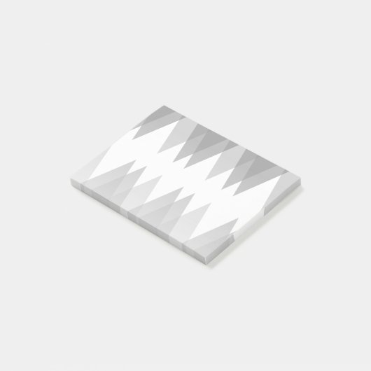 Grijze driehoeken post-it® notes (Schuin)