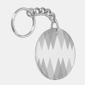 Grijze driehoeken sleutelhanger (Voorkant Links)