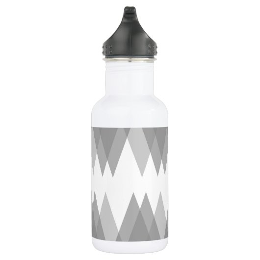 Grijze driehoeken waterfles (Rechts)