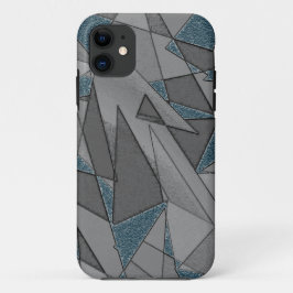 Grijze driehoeksnede met ruwe, donkerblauwe stukke Case-Mate iPhone case