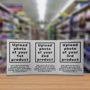 Grijze drievoudige Kaart voor zakelijke producten