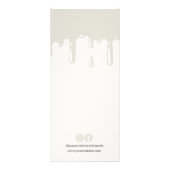 Grijze Drip Menu Bakkerij prijslijst (Achterkant)