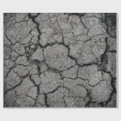 Grijze droge grond, droge stof cadeaupapier (Vlak)