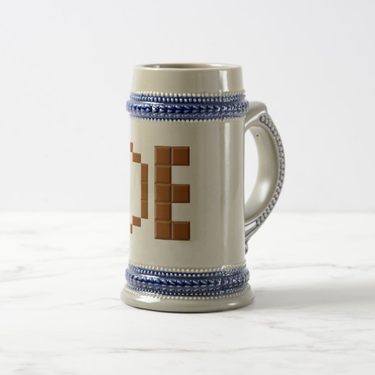 Grijze/DUITSE CHOCOLATCHOPEN Bierpul (Voorkant rechts)