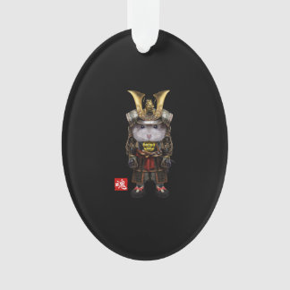 Grijze dwerghamster in het voltallige Japanse Samu Ornament