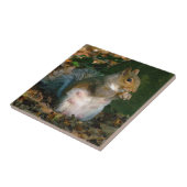 Grijze eekhoorn 02 tegeltje (Zijkant)