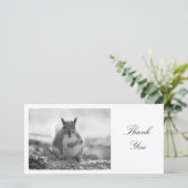 Grijze eekhoorn BW - Dank je Bedankkaart (Staand voorkant)