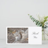 Grijze eekhoorn - Dank je Bedankkaart (Staand voorkant)
