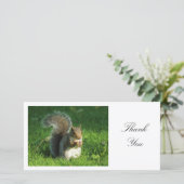 Grijze Eekhoorn - Dank je wel Bedankkaart (Staand voorkant)