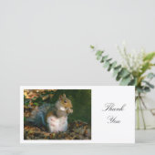 Grijze Eekhoorn - Dank U Bedankkaart (Staand voorkant)