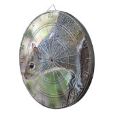 Grijze eekhoorn dartboard dartbord (Voorkant Rechts)