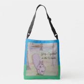 Grijze eekhoorn in het Bos Crossbody Tas (Achterkant)