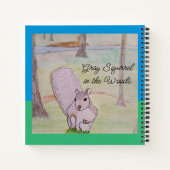 Grijze eekhoorn in het Bos Notitieboek (Achterkant)