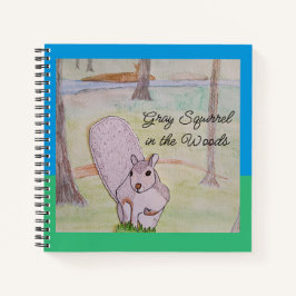Grijze eekhoorn in het Bos Notitieboek