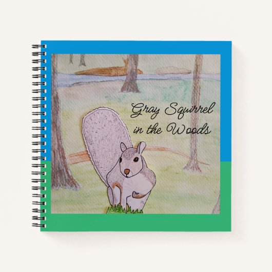 Grijze eekhoorn in het Bos Notitieboek (Voorkant)