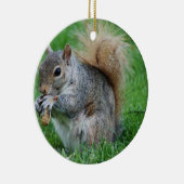 Grijze eekhoorn keramisch ornament (Rechts)