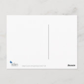 Grijze eekhoorn met briefkaart van notenschilderku (Achterkant)