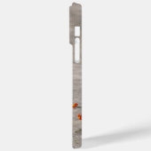 Grijze eekhoorn met rode bloem Case-Mate iPhone case (Achterkant / Links)