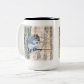 Grijze eekhoorn - Sciurus carolinensis Tweekleurige Koffiemok (Voorkant links)