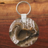 Grijze eekhoorn sleutelhanger (Voorkant)