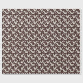 Grijze eekhoorntjes Aangepaste naam Jongen of Meis Cadeaupapier (Vlak)