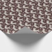 Grijze eekhoorntjes Aangepaste naam Jongen of Meis Cadeaupapier (Hoek)