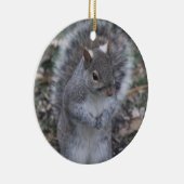 Grijze eekhoornversiering keramisch ornament (Rechts)