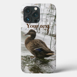 Grijze eend op donker het meer Case-Mate iPhone case