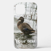 Grijze eend op donker het meer Case-Mate iPhone case (Achterkant)