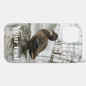 Grijze eend op donker het meer Case-Mate iPhone case (Achterkant (horizontaal))