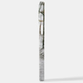 Grijze eend op donker het meer iPhone hoesje (Linkerkant)