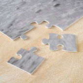 Grijze eend op donker het meer legpuzzel (Zijkant)