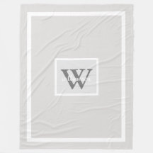 Grijze, eenvoudige Initiaal en naamloze kreet