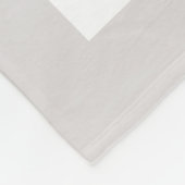 Grijze, eenvoudige Initiaal en naamloze kreet Fleece Deken (Hoek)