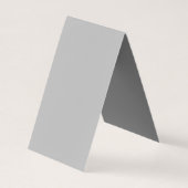 Grijze, eenvoudige minimalistische platte professi visitekaartje (Achterkant)