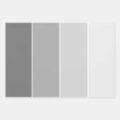 Grijze, eenvoudige stijlvolle schaduwen inpakpapier vel (Voorkant 2)