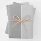 Grijze, eenvoudige stijlvolle schaduwen inpakpapier vel (In situ)